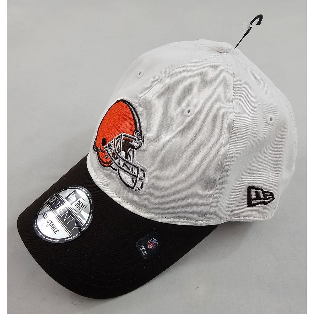 New Era 9Twenty Cleveland Browns NFL hat cap OS logo adjustable brown white
